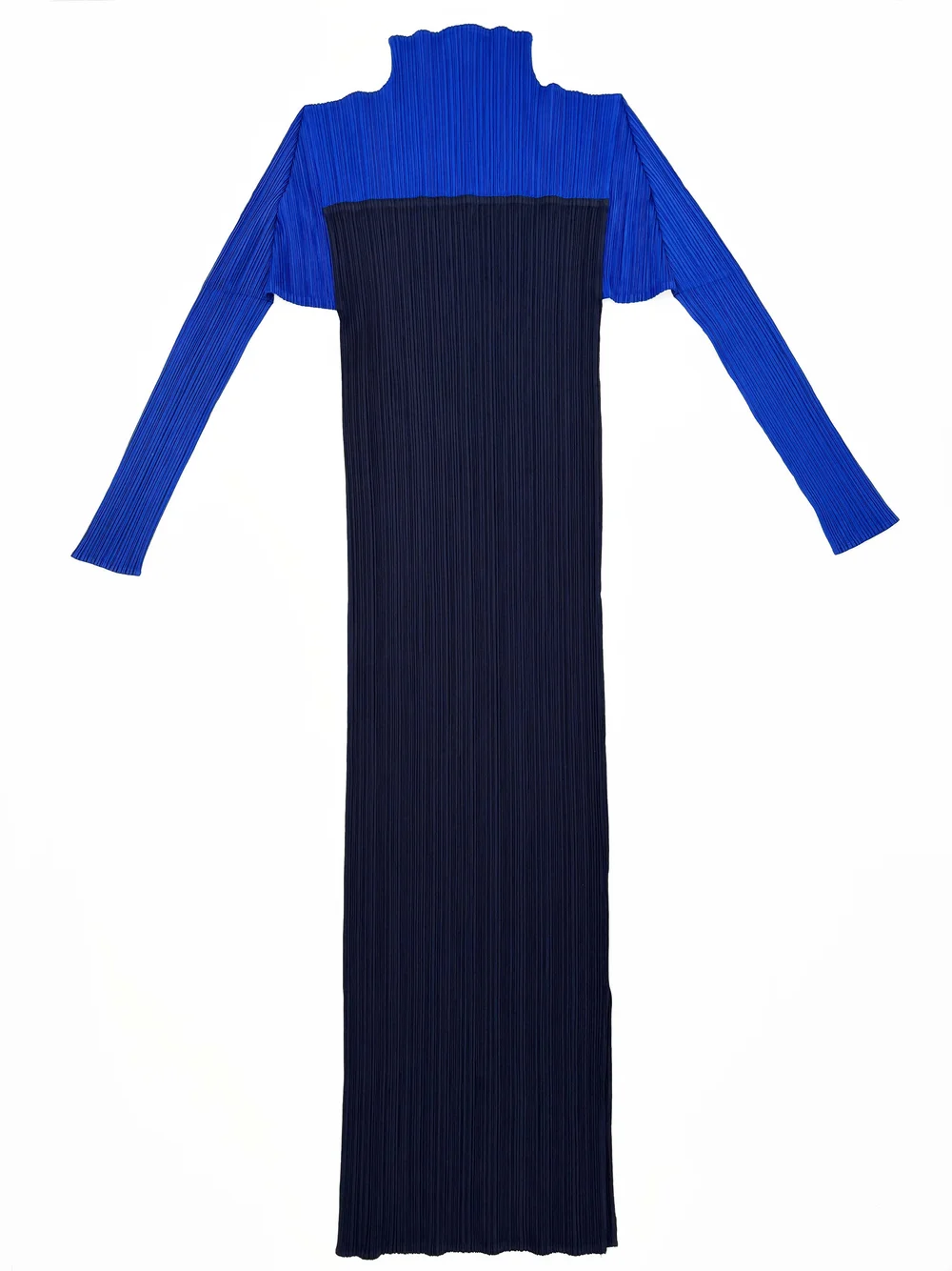 PLEATS PLEASE タンクトップ（オレンジ・黒・青） Pleats Please color block pleated dress — JAMES VELORIA